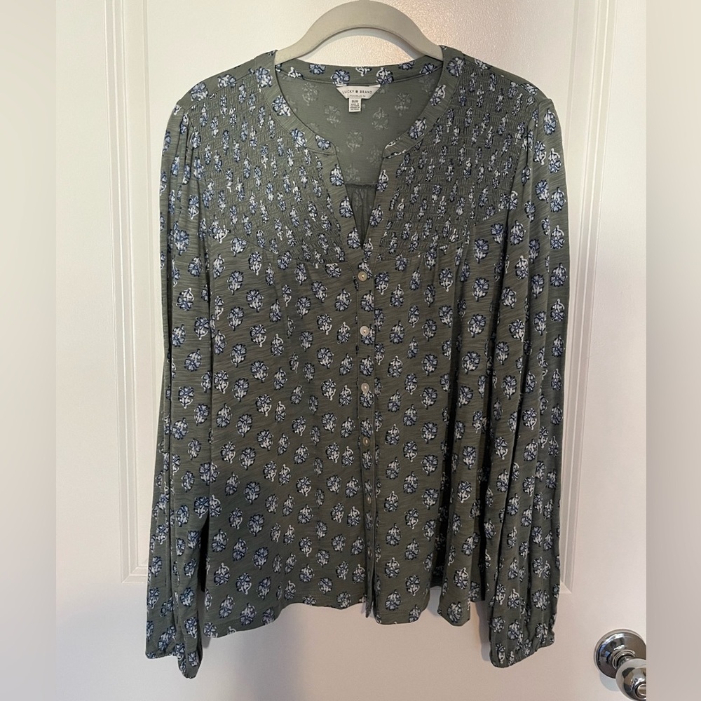 Lucky Brand Boho Top Size Medium